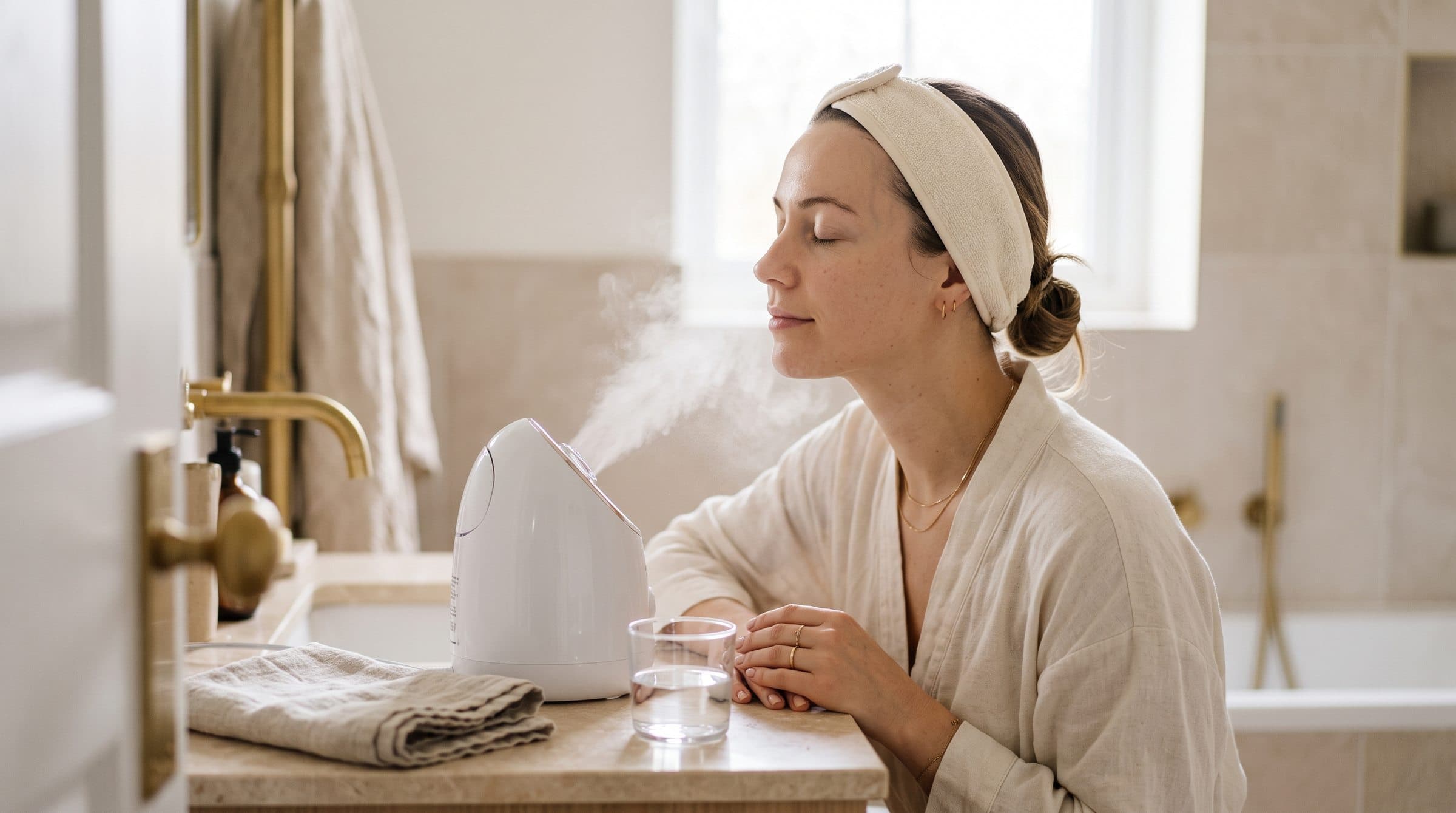 How to use a facial steamer at home, at a comfortable distance
