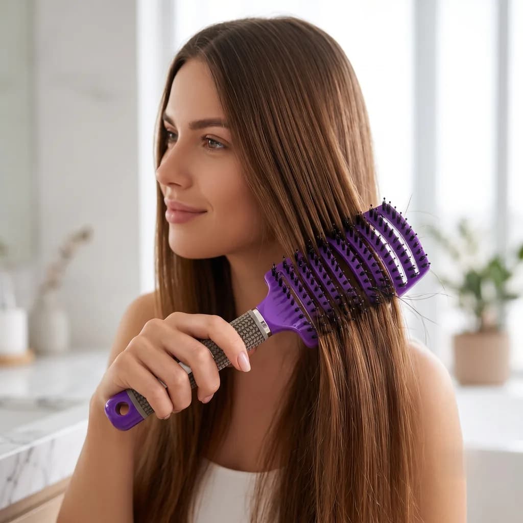 Detangling Brush, Haircare by Lumavir, alternate view