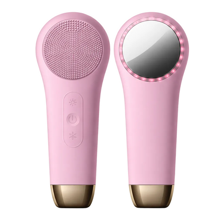 Electric Silicone Facial Cleansing Brush With Cold & Heating Function