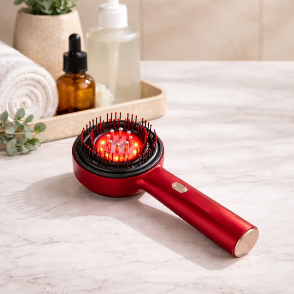 Red Light Electric Microcurrent Scalp Massage Comb