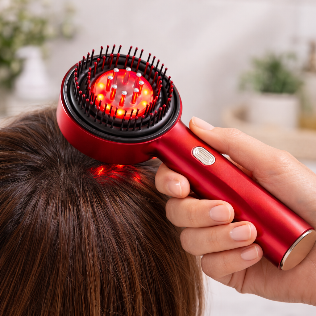 Red Light Electric Microcurrent Scalp Massage Comb