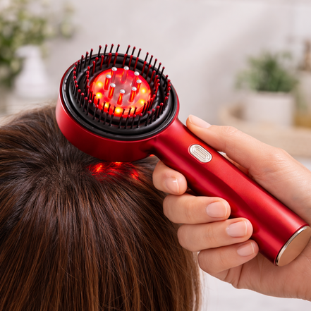 Red Light Electric Microcurrent Scalp Massage Comb